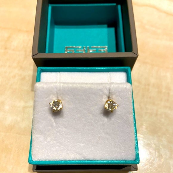 EFFY diamond earrings 14k gold 0.74 carat - Picture 1 of 1